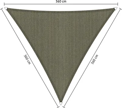 Zdjęcie produktu dla SHADOW COMFORT 3,6 x 3,6 x 3,6 m Markiza trójkątna Desert Storm Równoboczna