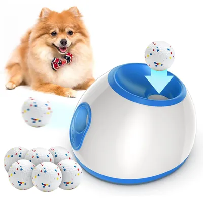 Image de Lanceur de balles pour chiens, avec distances de lancer réglables, idéal pour une utilisation en intérieur et en extérieur, couleur : gris
