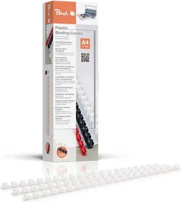Immagine prodotto di Peach Binderücken     weiß      8 mm  100er-Pack