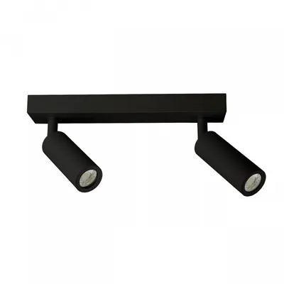 Produktbild von MADARA SLIM LED Deckenleuchte 2-flammig Schwenkbar GU10 IP20 Schwarz