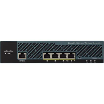 Produktbild von Cisco 2504, Wi-Fi 4 (802.11n), Ethernet/LAN, Schwarz