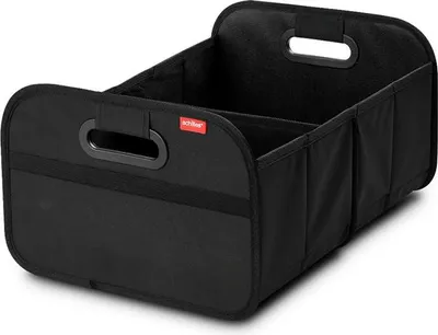 Produktbild von Kofferraum Organizer – Faltbare Kofferraumtasche mit 23L Volumen – Stabil & belastbar dank verstärktem Boden – Mit Einkaufswagenchip-Halter – Platzsparend faltbar – Auto Aufbewahrungsbox