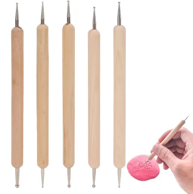 Prägestift-Set, 5 Stück, Embossing-Stift, Töpferei-Werkzeug