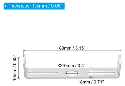 Produktbild von 80mm Lampenhalterung Decke Kit 4 Set Deckenhalterung Lampe Stahl Querleiste fš¹r Haus Bš¹ro H?ngeleuchte Wand mit Schraube Unterlegscheibe Mutter