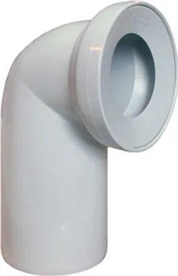 Produktbild von Weißer 90-Grad-Toilettenbogen
