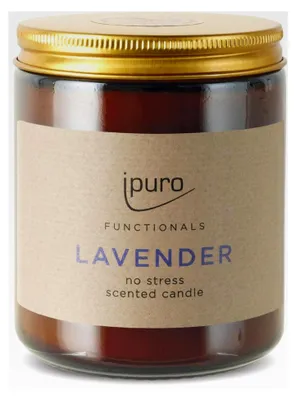 Produktbild von Lavendel Duftkerze - Beruhigender Lavendel- und Vanilleduft für entspannte Abende - Ätherisches Lavendelöl zur Stressreduktion - Raumduftkerze für Entspannung - Duftkerzen im Glas