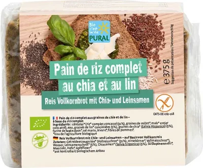 Produktbild von Chia-Brot mit Leinsamen 375g