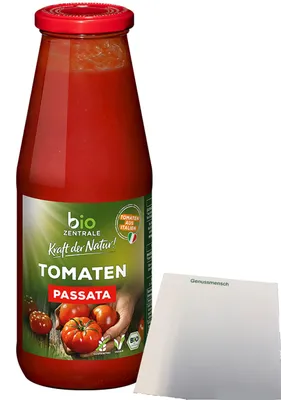 Produktbild von biozentrale Tomatenpassata (690g Flasche) + usy Block