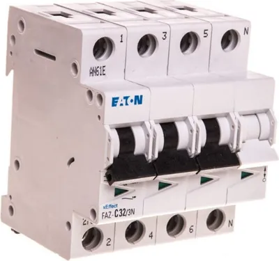 Produktbild von Leistungsschalter 3P+NC 32A 15kA AC FAZ C32/3N 278978
