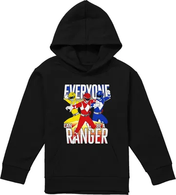 Obrázek produktu pro Power Rangers - Dětská mikina s kapucí "Everyone Can Be A Ranger", strakatá TV23236 (152-158) (černá)