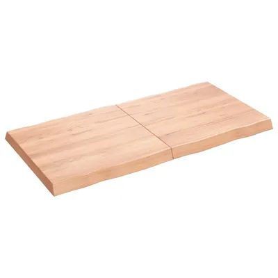 Immagine prodotto di Piano Tavolo Marrone Chiaro 120x60x(2-6) cm Rovere Non Trattato