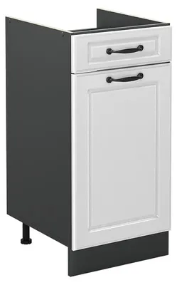 Obrázek produktu pro Spodní skříňka kuchyňské linky Vicco R-Line Bílý venkovský dům/Antracit 40 cm bez pracovní desky, Model 61054