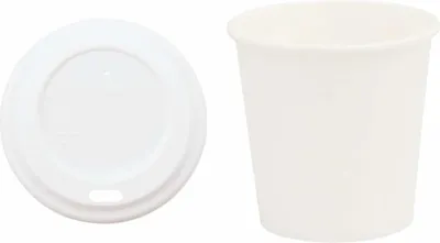 Produktbild von vidaXL Pappbecher mit Deckeln 1000 Stk. 4oz 100ml