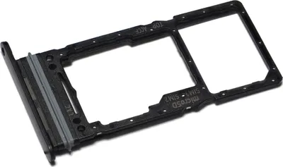 Produktbild von Simkartenhalter passend für Samsung Galaxy A33 5G (SM-A336B/DS) + micro-SD Kartenfach, Serviceware, Schwarz