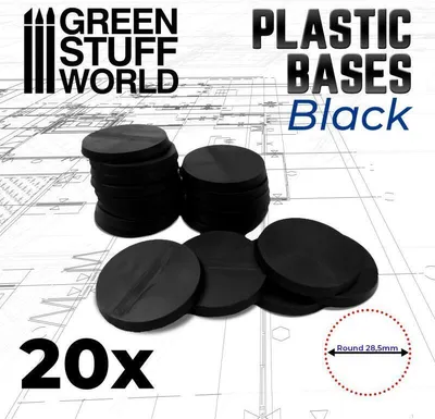 Produktbild von Plastic Bases - Round (28,5mm)