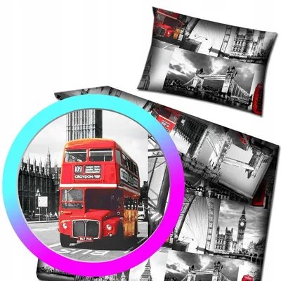 Produktbild von Designpremium London Kinderbettwäsche Baumwolle 100x135 cm