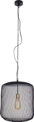 Produktbild von Näve Leuchten Metall-Pendelleuchte "Jodhpur" d:39cm Metall-Pendelleuchte "Jodhpur" d:39cm Pendelleuchten - Metall-Pendelleuchte "Jodhpur" d:39cm, Hängelampe im Industrial Style, aus Metall und Kunststoff in schwarz, 45 cm hoch, Ø 39 cm, E27-Fassung
