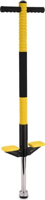 Obrázek produktu pro Relaxdays Pogo Stick, pro děti, skákací tyč do 35 kg, polstrovaná, skákací tyč pro venkovní použití, protiskluzová, nerezová ocel, žlutá
