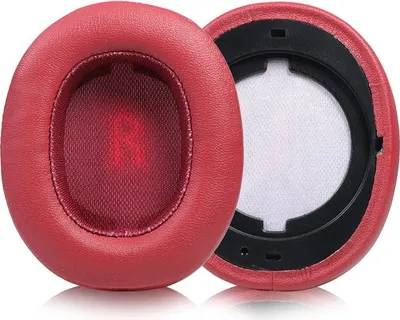 Image de INF Coussinet pour casque de remplacement compatibles avec JBL E55BT 1 paire Rouge