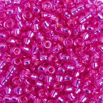 Produktbild von Miyuki-Rocailles, 2,5 mm, 12 g silverlined fuchsia