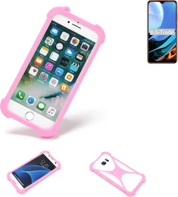 Produktbild von K-S-Trade Handy Hülle kompatibel mit Xiaomi Redmi 9T Schutz Hülle Bumper Silikon Schutz Hülle Cover Case Silikoncase Silikonbumper TPU Softcase