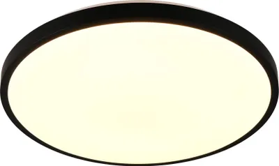 Immagine prodotto di Plafoniera a LED, nera, telecomando, dimmerabile, P 49 cm