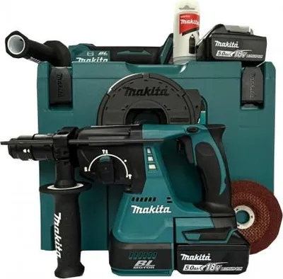 Produktbild von Makita DLX3119TJ Akku Kombo Kit + 3x5Ah / 18V Li-Ion + Ladegerät im 2x Makpac