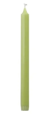 Immagine prodotto di Candele in cera rustiche – Verde mela – Diametro 2,2 cm x 28 cm – Confezione da 15 pezzi