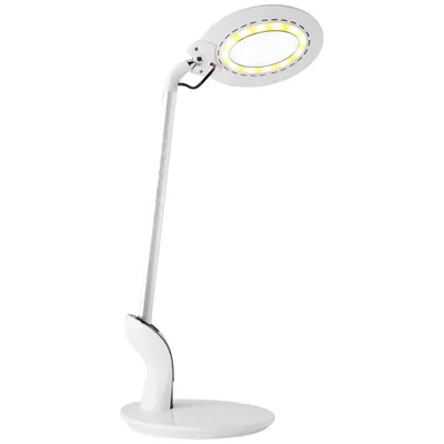 Produktbild von Brilliant LED Tischleuchte Elina Weiß 8W 625lm Warmweiß/Kaltweiß 2500/6100K verstellbar Touchdimmer