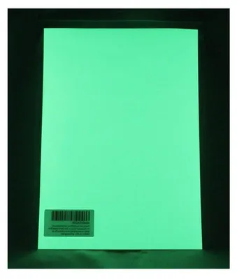Productafbeelding van Lichtgevende Stickers - Gloeien in donker - Decoratie Knutselen - Langdurige gloed - A4 formaat - Geel Groen