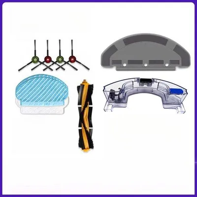 Productafbeelding van Accessoires voor Ecovacs T9/T8/T5, stofzuigerkop, zijborstel, spons, waterreservoir, reserveonderdelen voor de robotstofzuiger