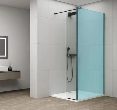 Imagen del producto de Polysan, panel giratorio para instalación en vidrio fijo, 600 mm, color  mate - ES3B60B