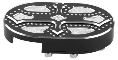 Obrázek produktu pro Hliníkový kryt brzdového pedálu, stříbrný, černý, křížový styl, vhodný pro XL883 XL1200 1999-2013