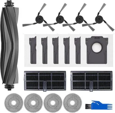 Immagine prodotto di Accessori per aspirapolvere Dreame X40 PRO/X40 Ultra/L40 Ultra - 1 spazzola principale, 2 filtri, 4 spazzole laterali, 4 sacchetti per aspirapolvere, 6 staffe di pulizia