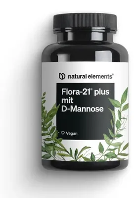 Produktbild von Flora-21® Plus mit D-Mannose Pulver - 90 g Pulver_für 1 Monat