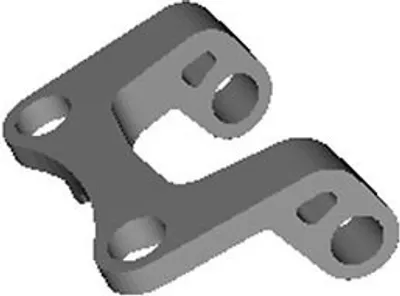 Produktbild von Foxeer Mega 5 Antennenhalterung 3D Druck TPU Schwarz