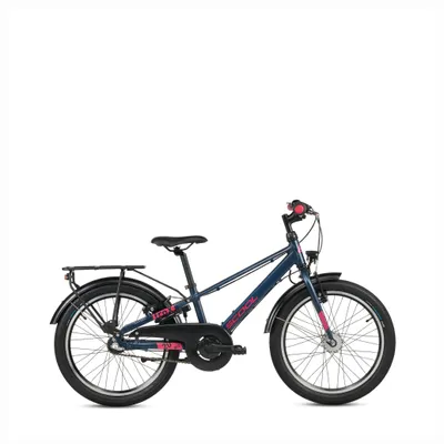 Produktbild von 20 Zoll Mountainbike S'COOL troX pro, 3 Gang, Rücktrittbremse, V-Brake, Aluminiumrahmen, Schutzbleche, Reflektoren, Pearl Night Blue/Pink, 115–130 ab