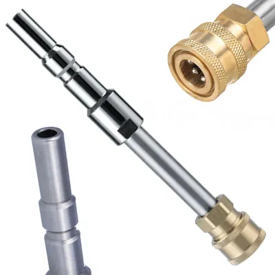 Image de Rosfix Adaptateur de Lance – Raccord Rapide Kranzle D12/Nilfisk Alto | 1/4" QC, Longueur 16 cm | Pression Max. 4000 PSI, 60 °C