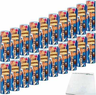 Produktbild von Gut & Günstig Doppelkekse mit Kakaocremefüllung VPE (20x500g Packung) + usy Block