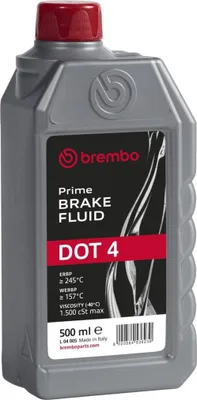 Produktbild von BREMBO L 04 005 DOT 4 Bremsflüssigkeit Brems Flüssigkeit 0,5L Brake Fluid