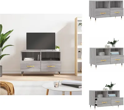 Produktbild von vidaXL TV-Schrank Grau Sonoma 80x36x50 cm Holzwerkstoff -  TV-Möbel