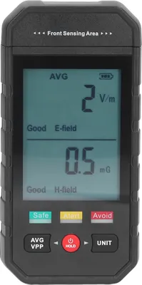 Immagine prodotto di Tester di radiazioni elettromagnetiche, rilevatore digitale LCD EMF per ispezioni EMF domestiche, ufficio, esterno, caccia ai fantasmi
