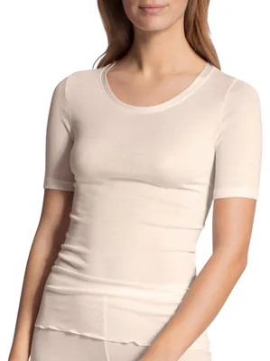 Produktbild von CALIDA True Confidence Kurzarm-Shirt aus Wolle-Seide Damen