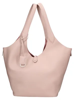 Produktbild von Borsa a mano da donna Italy Modello Carys Chic 100% pelle blu jeans ONE 48x30x7 cm 22535-D24 BLU JEANS