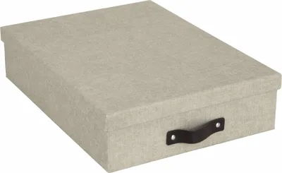 Obrázek produktu pro BIGSO BOX - OSKAR - Krabice na dokumenty A4 - lněná