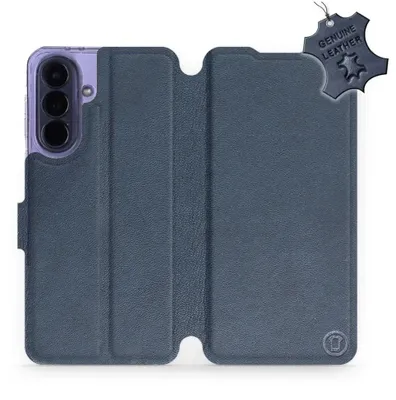 Produktbild von Echtleder Handyhülle für Galaxy A57 5G, Mobiwear Leather, Dunkelblau