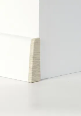 Produktbild von Classen Endkappe für Clip-Leiste foliert 58 x 19 mm eiche weiß Holzpore