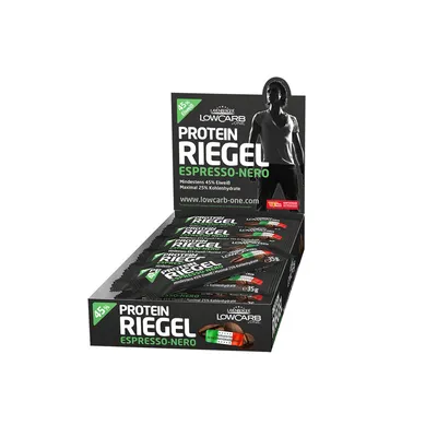 Produktbild von Layenberger Nutrition LowCarb.One Protein-Riegel Display 18x35g Espresso-Nero