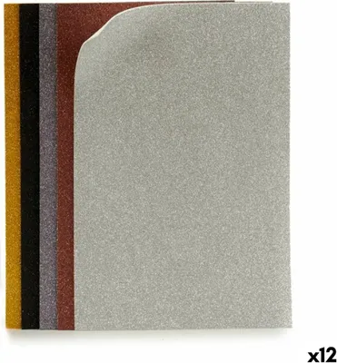 Produktbild von Moosgummi Bunt Glitzernd 65 x 0,2 x 45 cm (12 Stück)