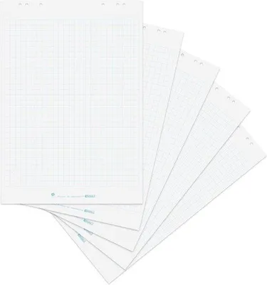 Productafbeelding van Famanu flipoverpapier, 10 blokken, geruit - 20 vellen per blok - 80 g gerecycled papier